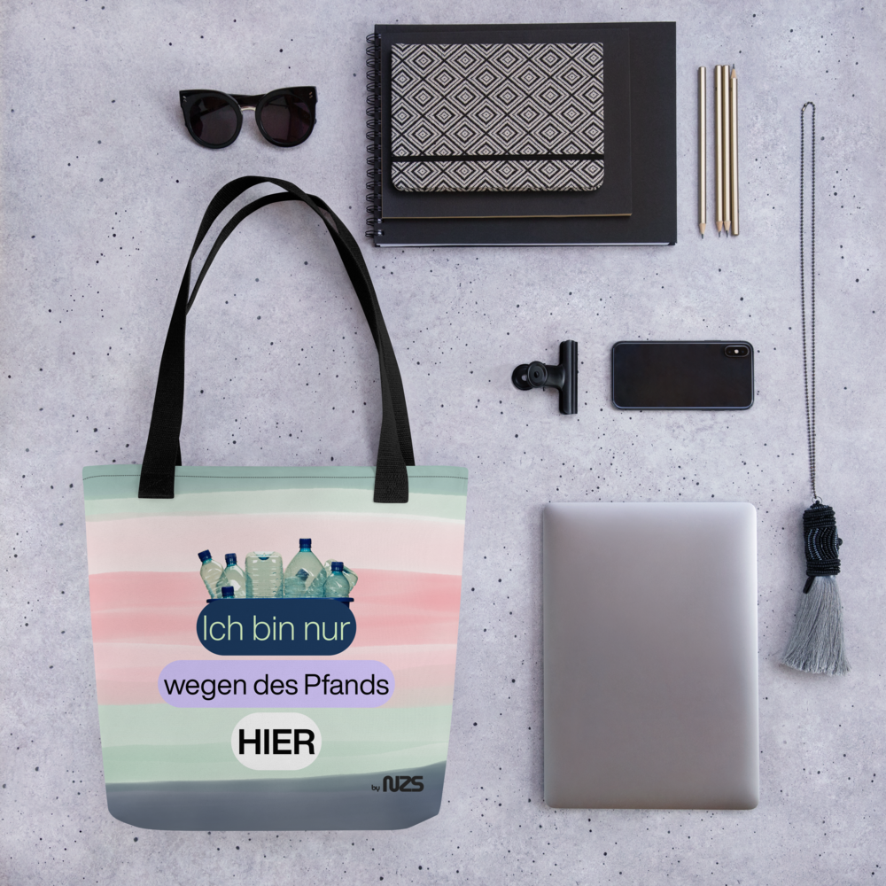 NZS Tote Bag „Ich bin nur wegen des Pfandes hier“ 🥤