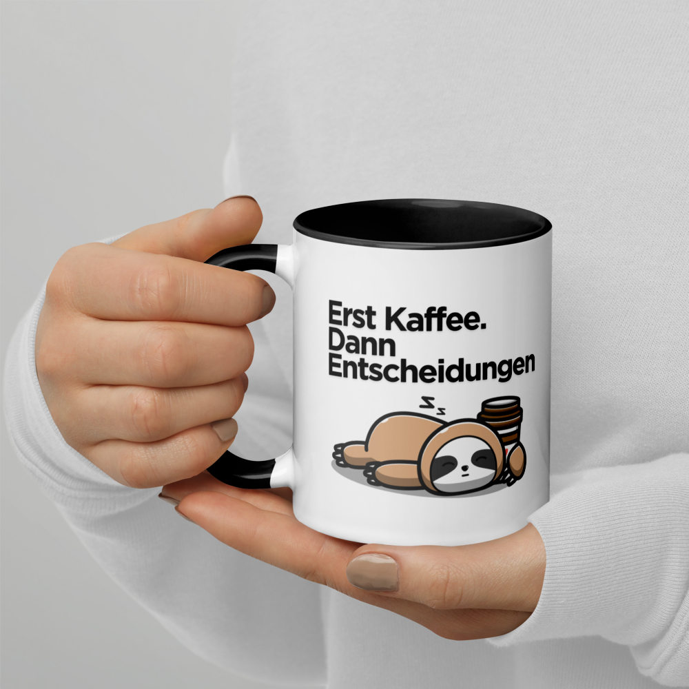 NZS Tasse „Erst Kaffee. Dann Entscheidungen.“ ☕️🐨